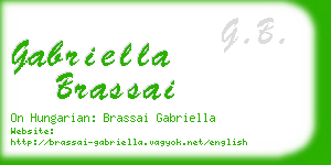 gabriella brassai business card